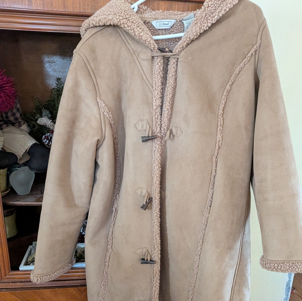 L.L. Bean Women’s Mountain Pile Fleece Hoodie – Sherpa Coat